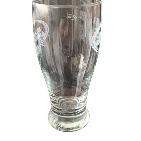 Pre Owned Budweiser BUD LIGHT GOLDEN WHEAT Pilsner Glass Rare Vintage HTF - Picture 8 of 11